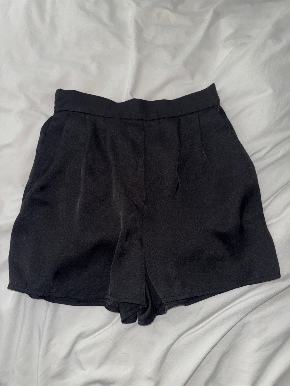 H&M Black silky shorts